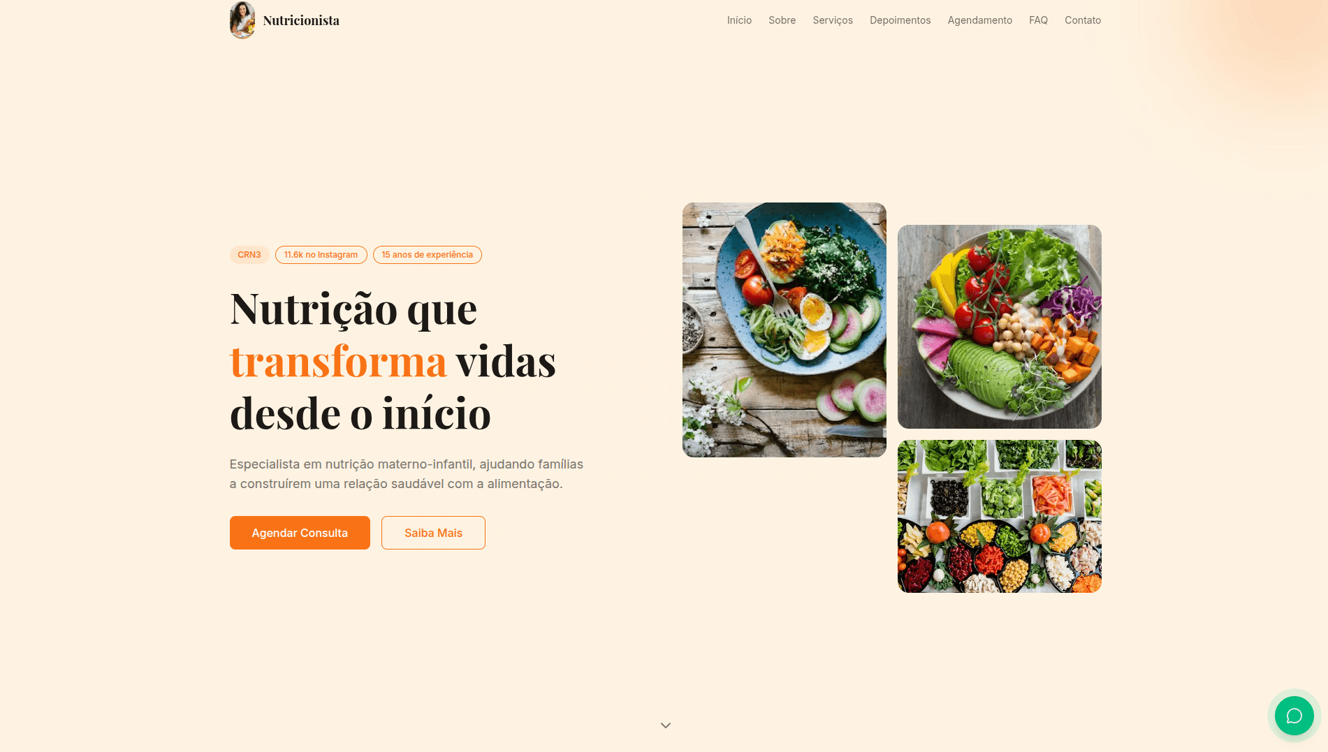 Projeto Nutricionista desenvolvido pela Hexor